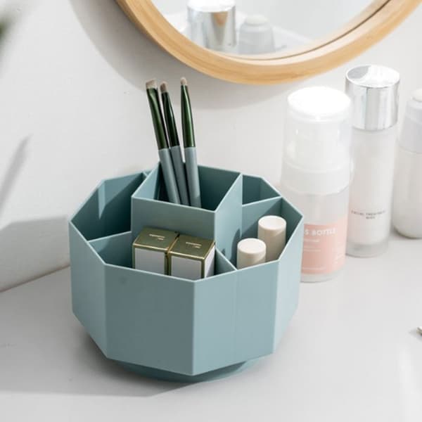 TD® Roterande pennhållare Creative Storage Box Office Studentkontor Pennhållare Pennfodral Kosmetisk brevpapper Compart