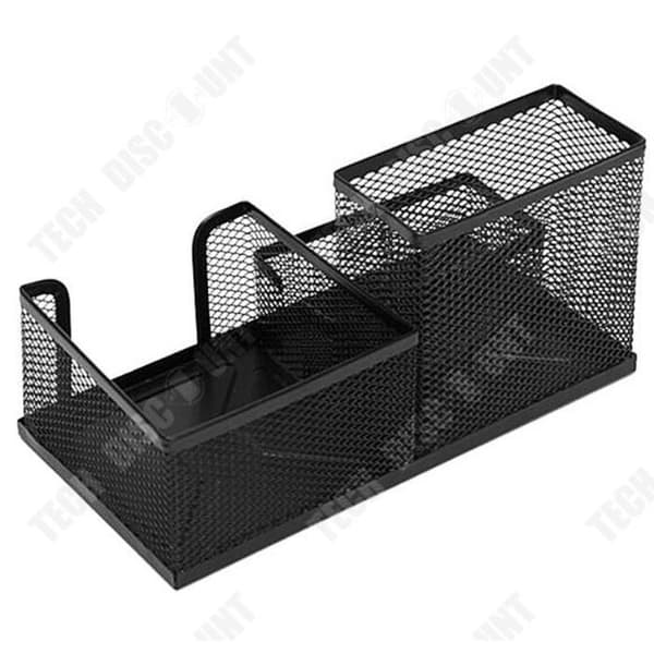 TD® metall pennask för penna/ metallhållare med 3 fack för pennor/ kontorsverktyg för pennförvaring