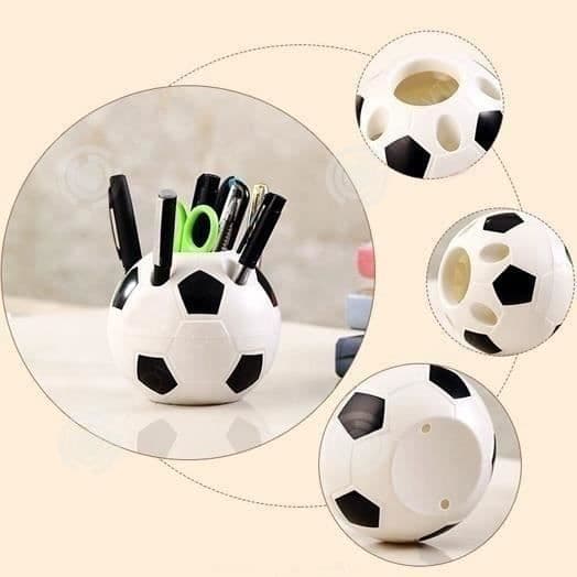 INN® penna pott fotboll kontor penna brevpapper original älskarinna barn vit och svart Multifunktion tandborsthållare