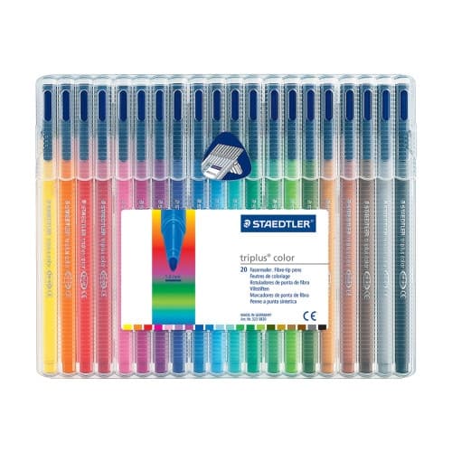 STAEDTLER triplus color - fiberspetspenna - blandfärger (paket om 20)