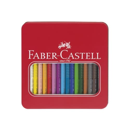 Faber-Castell Jumbo GRIP - färgpenna - sorterade intensiva färger (paket om 16)