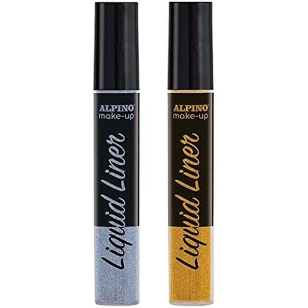 Makeup - Alpin - dl010201 - Blister 2 Enheter - Färger Guld och Silver - Modern Design