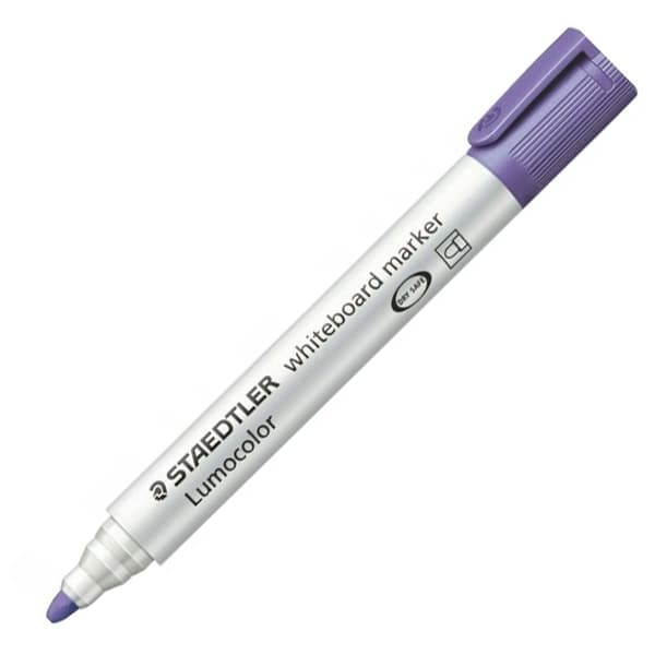 Lumocolor pyöreä kuivapyyhkimismerkki Staedtler Purple 351-6S