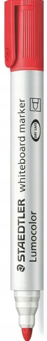 Lumocolor pyöreä kuivapyyhkimismerkki Staedtler Red S351-2