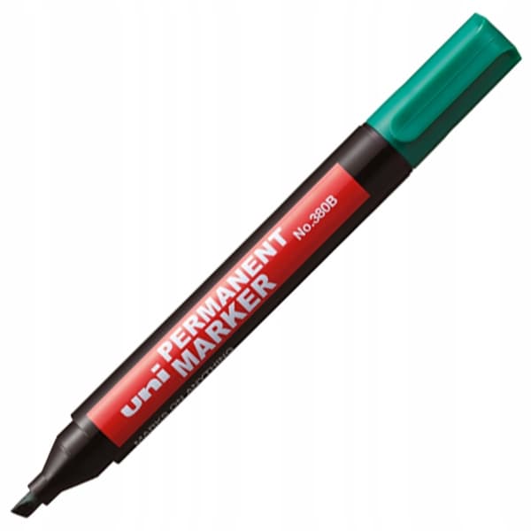Permanent Markör Mejselspets Grön Uni-380B