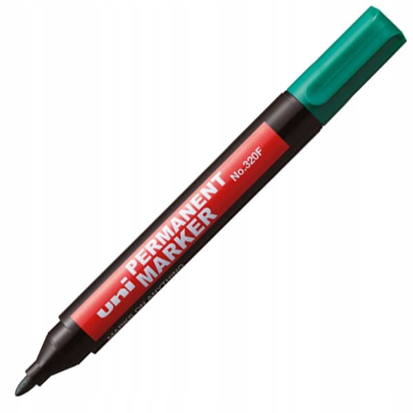 Permanent Marker Rund Tip Grøn Uni-320F