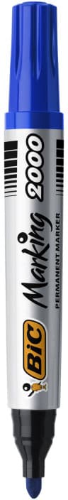 Permanent Marker Bic Rund Blå NB2000