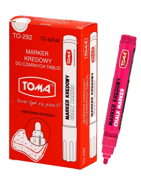TOMA 292 KRITMARKERING FÖR PRISTAVLAR ROSA
