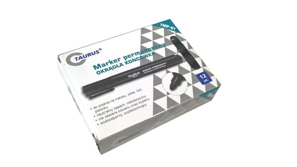 Permanent Marker Taurus Rund Blå - TMP-01