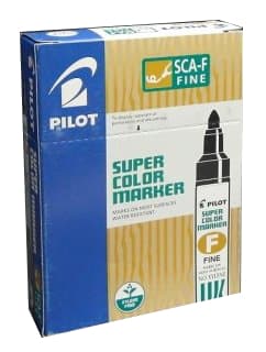 Pilot Permanent Marker Rund Rød SCA-FR
