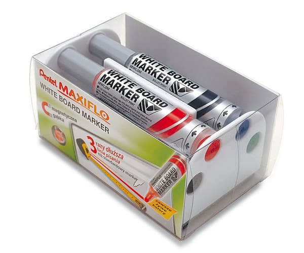 Pentel Colors Dry Erase Marker + Sponge MWL5M-4N