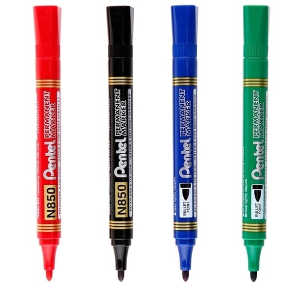 Pentel N850-B Permanent Marker Rund Röd N850-B