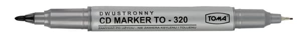 CD MARKER FOLIE SORT TOMA 320 DOBBELTSIDE
