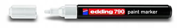 Edding 790 rund hvid oliemarkør