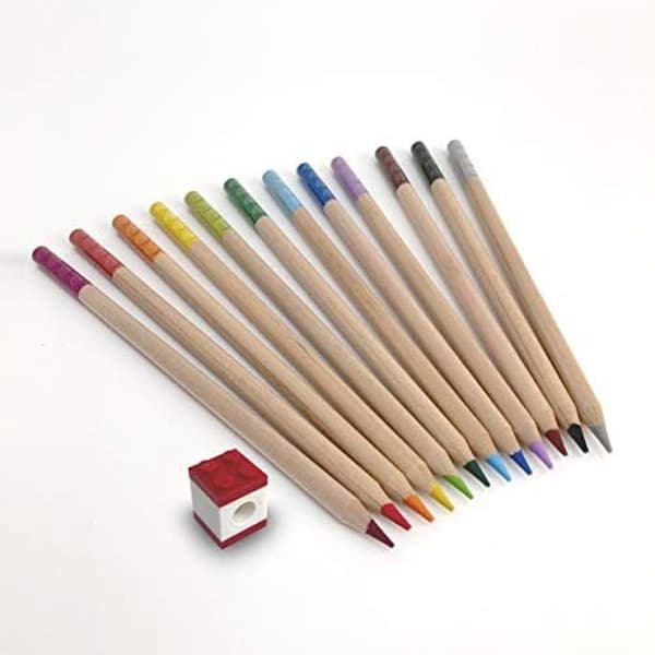 Färgpennor - LEGO - 12 Förpackningar - Topper - FSC-certifierade - 4 mm stift