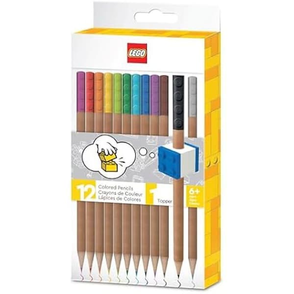 Färgpennor - LEGO - 12 Förpackningar - Topper - FSC-certifierade - 4 mm stift