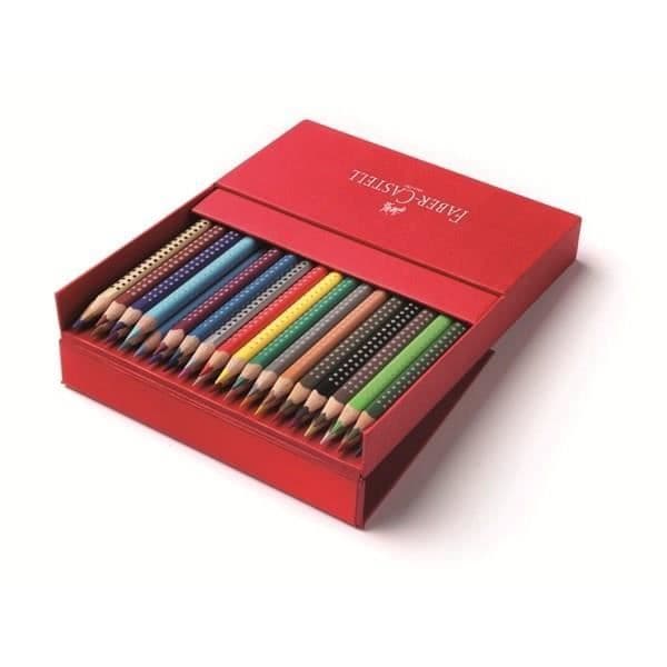 Färgpennor - FABER-CASTELL - Colour Grip Studio - 36 färger - Tvättbara - Hållbara
