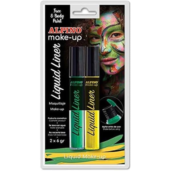 Makeup - Alpin - dl010203 - Blister 2 Enheter - Färg Gul - Modern Design