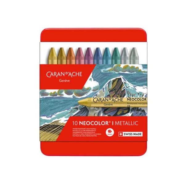Caran D'Ache NEOCOLOR I Vaxkritor pack av 10