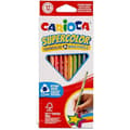 Miniatyrbild 1 av 2: Triangulära kritor - CARIOCA - Supercolor - 12 st - 100% FSC-certifierat trä - Ø 3,5 mm