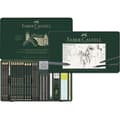Miniatyrbild 2 av 2: Färgpennor - Faber-Castell - Pitt grafit - Metallask - 26 stycken - Svart