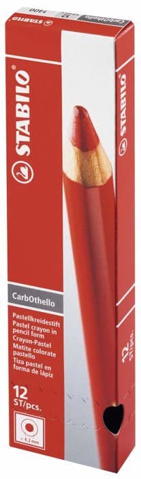Waterman - 1400/425 - STABILO Set med 12 kolpastell CarbOthello färgpennor Medium Cobalt Blue