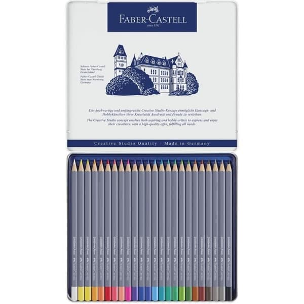 FABER-CASTELL Box med 24 Goldfaber akvarellpennor