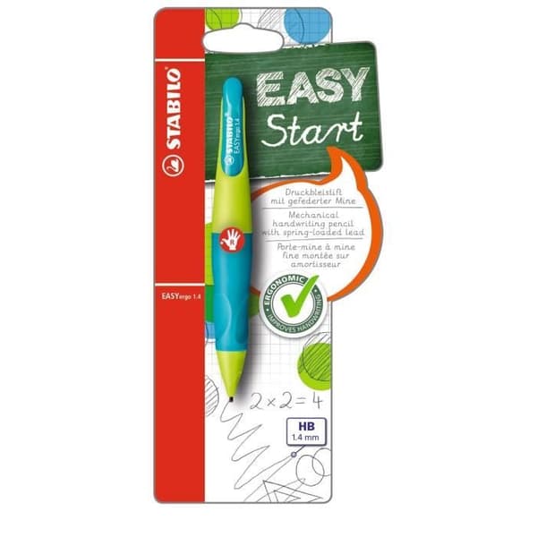 Porte-mine - STABILO - EASYergo 1.4 - Ergonomisk - Högerhänt - Turkos/ljusgrön