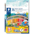 Miniatyrbild 1 av 6: Akvarellpennor - STAEDTLER - 36 färger - Solid bly - Sexkantig form