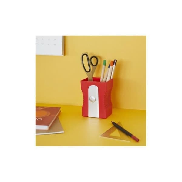 SHARPENER röd pennhållare