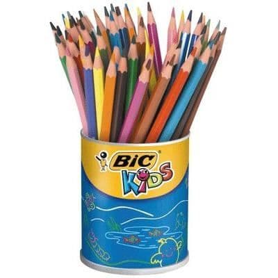 Färgpenna - BIC KIDS - 705842 - Kruka med 60 st - Syntetisk harts - Ultrabeständig