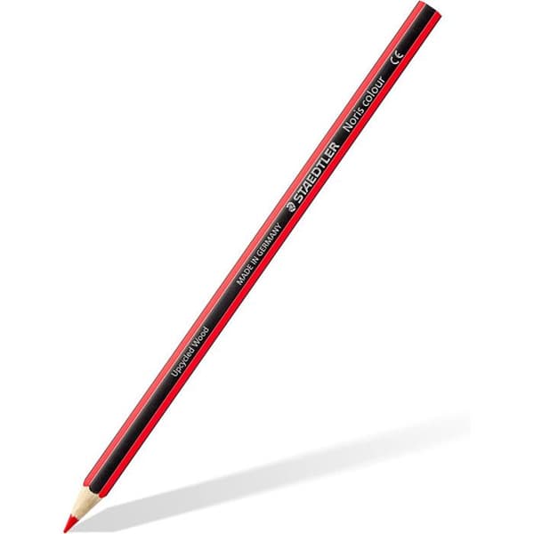 12 färgade kritor - Tillverkade av återvunnet trä - Staedtler - Noris Colour 185