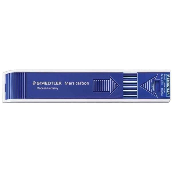 Miner till blyertspennor - STAEDTLER - Mars Carbon - 2 mm - 12 stycken - Färg Blå
