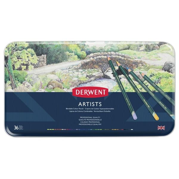 DERWENT ARTIST - FÄRG BENNER - LÅDA MED 36