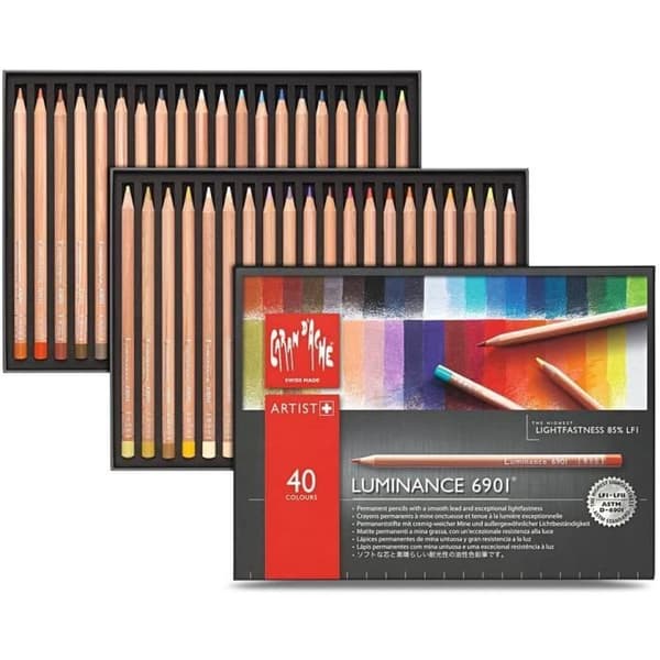 Caran d'Ache Ensemble av färgpennor för konstnärer Luminance (set om 40) - 6901.740