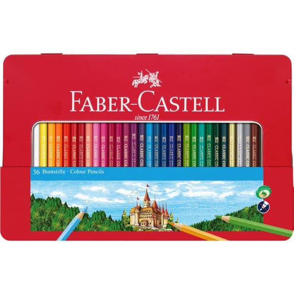 Faber-Castell 115886, 1 st, Beige, Svart, Blå, Brons, Brun, Grön, Flerfärgad, Rosa, Vit, Gul, Boy-Girl, Trä