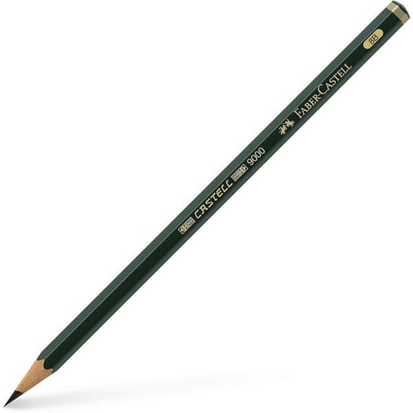 Grafitpennor - FABER-CASTELL - Castell 9000 - 12 pennor - Ekologisk - Rosa cederträ