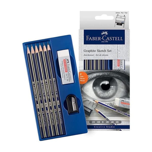 Skissset - FABER-CASTELL - Grafitpenna - Grafitfärg - Vuxen - Blandat