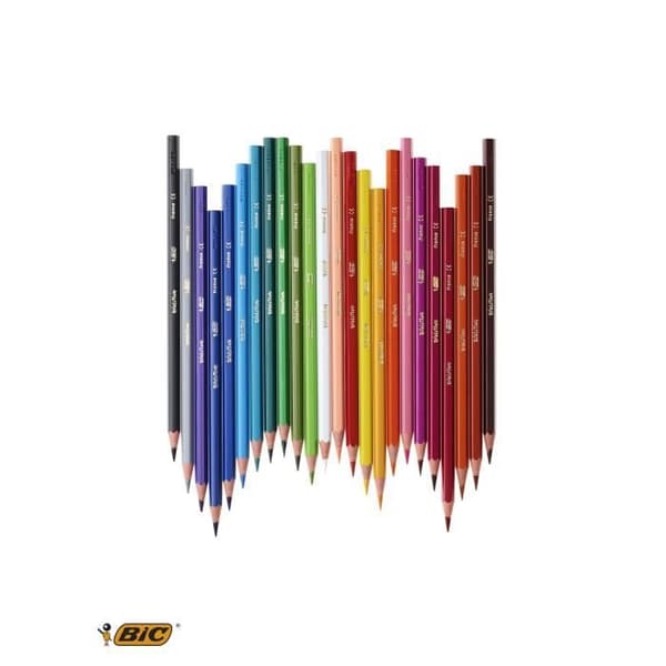 Färgpennor - BIC Kids - Evolution ECOlutions - 36 olika färger - Miljöansvarlig - Beständig
