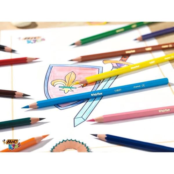 Färgpennor - BIC Kids - Evolution ECOlutions - 36 olika färger - Miljöansvarlig - Beständig