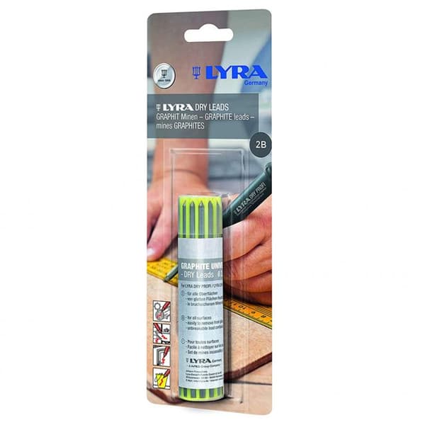 Fodral med 12 LYRA DRY graphite 2B ledningar