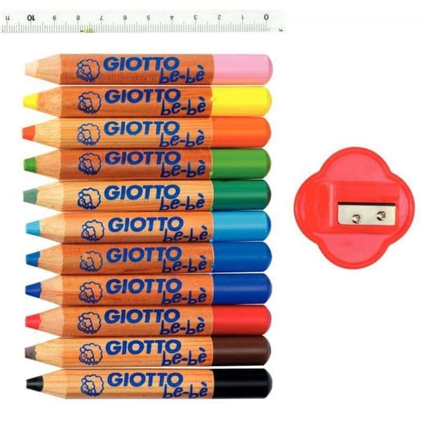 Färgpennor - GIOTTO - Maxi Schoolpack - 36 pennor - 3 pennvässare - PEFC