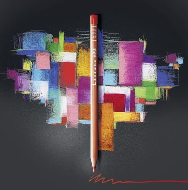 Caran d'ache - 6901 - Luminance Color Pencil Artist .077 Set med 3 färgpennor Burnt Ochre
