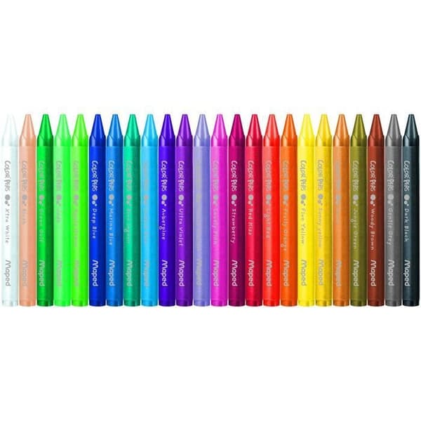 Maped Cire Crayons Color Peps Vax, 24 Kartongförpackning - 861013