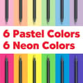 Miniatyrbild 3 av 4: Färgpennor - Faber-Castell - Black Edition - 12 delar - Pastell och neon - Ergonomisk
