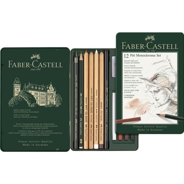 FABER-CASTELL Set PITT Monochrome pro