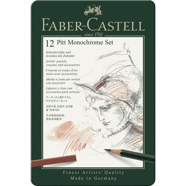 FABER-CASTELL Set PITT Monochrome pro