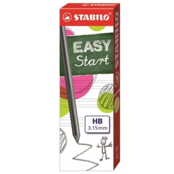 STABILO fodral med 6 extra grafitkablar - stora HB Easyergo 3.15