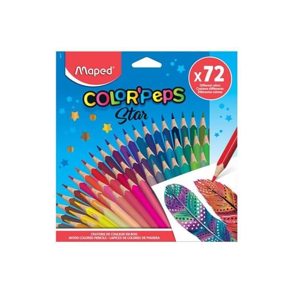 72 MAPED Color'Peps Stjärnfärgade pennor