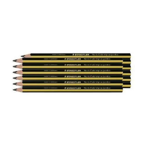 Färgpennor grafit jumbo triangulär - Staedtler - 119 - Stift HB - Ask med 12 - Ergonomisk